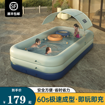 Childrens swimming pool Household simple outdoor large large mobile baby children adult air cushion inflatable pool
