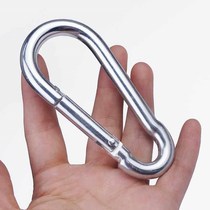 Special price Galvanized safety buckle Quick-hanging spring buckle Gourd buckle Insurance buckle Carabiner Chain buckle Life-saving rope hook