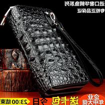  Coach suitable for new Thai crocodile leather wallet mens leather long high-end clutch business leather bag youth large