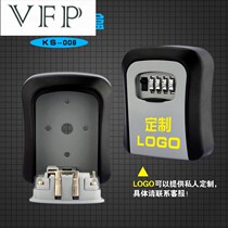 Decoration password key box lock cat eye storage anti-theft wall-mounted homestay storage box safe deposit box LOGO