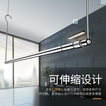 Sun quilt artifact indoor balcony clothes drying Rod single pole non-perforated telescopic rod simple anti-theft window household Clothes Clothes