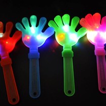 Hot sale concert event cheer prop clap clap hand plastic palm glowing hand clap drum