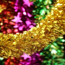 Decorations woolen strips Hanging birthday 2019 plastic festival decoration Christmas decoration color strips ribbons pull flowers Indoor