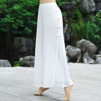 Dance Rhyme Yoga Clothes Flutter of the Fairy Air Spring Summer Double Classical Dance Suit Womens Elegant and Elegant Dress Modern
