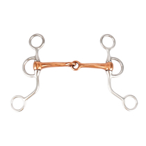 Cavassion H-shaped copper rod Dahler(Type B)Equestrian mouth armature Iron horse mouth Armature 125mm8209224