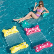 2021 new inflatable water floating bed floating bed water sofa recliner floating row play water life buoy