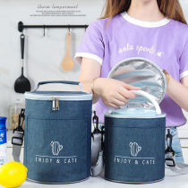 Heat preservation bag thick cold outdoor ice bag Hand bag insulation bag food delivery instant noodle bowl round waterproof refrigeration