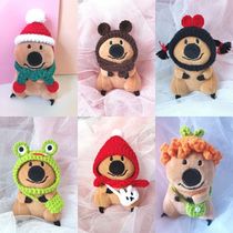 Persimmon pepper bear accessories little red book with doll hand-woven clothes hat cute short tail kangaroo doll
