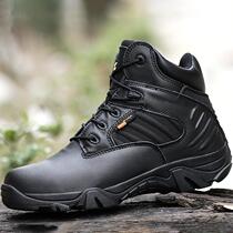 Combat training boots men's autumn and winter outdoor hiking shoes low desert tactical shoes shock absorption American land security hiking boots