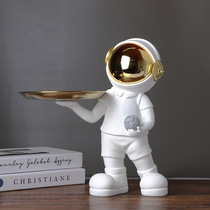 Creative astronaut keychain storage decoration living room desktop tray desk decoration small gift
