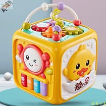 Baby toys for more than 6 months shou pai gu children pai pai gu hexahedral puzzle music baby early childhood charging