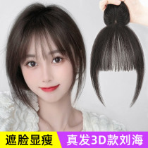 Hairline wig patch cover the back of the head with white hair wig cover the bald head curtain 3d air bangs forehead replacement