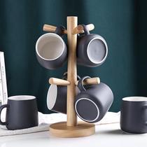 Mug water cup set home Nordic ceramic water cup living room tea cup 6 set family cup holder