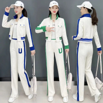 Eurostock Collage of Slim Fit Two Sets Womens Clothing 2022 Spring Dress New Advanced Sensation Sports Casual Suit Tide