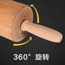 Solid wood household walking hammer rolling pin Rod facial stick commercial extra large heart rushing rolling roller rolling face Hammer