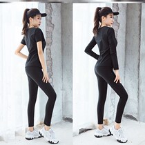 Sweat clothing fat-burning suit sweat pants sports fitness women's high waist abdomen sweat pants autumn and winter