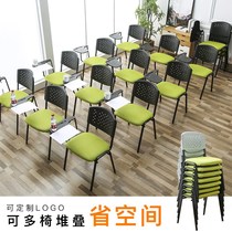 Training chair with table Board with writing board chair office meeting stool student classroom simple office chair