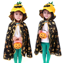 Kindergarten performance area material props Halloween children witch cloak costume girl cloak boy performance costume