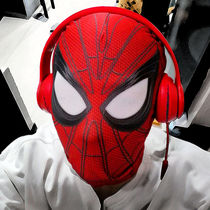 Douyin Spider-Man Headgear Eyes Movable Black Spider-Man Adult Children Funny Deadpool Mask Mask
