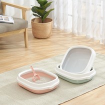 Cat den toilet cat litter bowl cat open oversized anti-splashing litter cat style kitten cat litter Basin semi-closed