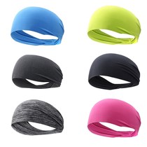 New sweat-absorbent sports hair band comfortable breathable band men's and women's running fitness headband elastic cotton headband solid color hair band