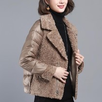 Plus velvet padded plus size womens cashmere coat winter cotton coat women Korean version 2020 new fashion short top