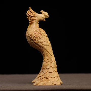 花梨木 彫刻鳳凰 置物 きやすい 工芸品 新婚 新居プレゼント