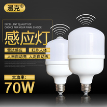 Induction lamp human body household intelligent bulb led radar bulb lamp infrared sound control automatic sensing aisle stairs