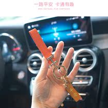 Car key hanging decoration goddess car keychain high-end creative ins Net red key chain pendant female safe true