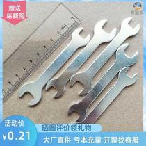 Open-end wrench wrench manual dual-purpose iron hardware tools open torque simple disposable stamping wrench