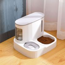 Kitty Automatic Feeders Water Dispenser Flow Unplugged Electric Integrated Pooch Large Capacity Not Card Grain Anti-Roll Over Wireless
