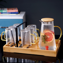 Cup set family hospitality tea kettle water cup glass cup tea cup light luxury belt put the living room drinking Cup home
