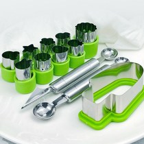 304 Stainless Steel Digger Embossing Die Printed Mold Fruit God Instrumental Die Spoon Parquet Tool Suit