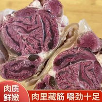 Hebei specialty authentic Hejian donkey meat cooked food vacuum open bag ready-to-eat with skin spiced farmhouse marinated sauce cooked donkey meat