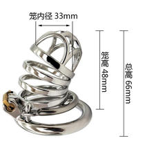 Stainless steel adult male restraint chicken lock chastity lock supplies couple toys metal appliances passion utensils