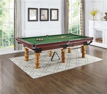 Standard American billiard table household black 80% commercial solid wood billiard table Chinese 2-in -1 table tennis