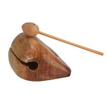 New musical instruments old-fashioned wood fish temples home chanting trumpet solid wood Buddha large Monk