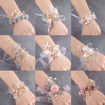 Girl princess girl performance hand decoration wedding flower girl wedding dress accessories bracelet bridesmaid flower wrist