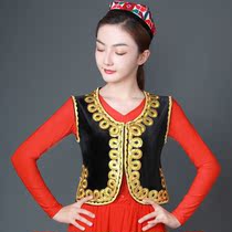 Xinjiang dance vest waistcoat waistcoat new Uyghur short horse clip outside dance performance costume square dance