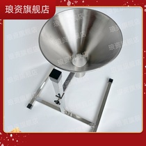 Stainless steel funnel with bracket large diameter conical vacuum bag packaging tool split funnel with switch Hopper