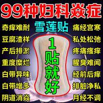 (One paste is good) Snow lotus pad female pure cotton private parts antibacterial antipruritic odor gynecological breathable sanitary napkin