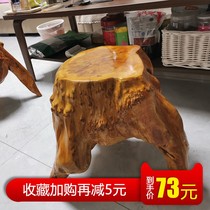 Raccoon Weng Solid Wood Base Wooden Stool Tree Root Tea Table Bench Log Tree Piers Root Carved Flower Shelf Pendulum trees