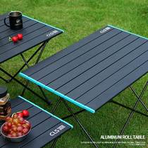 Barbecue Table Outdoor Courtyard Foldable Home Picnic Table Light Camping Outdoor Aluminum Folding Table Camping