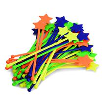 Color Solid Stars Whipped Stick Plastic Tuning Bar Stir Stick Cocktail Ornament Spoilers A Great Bag Price