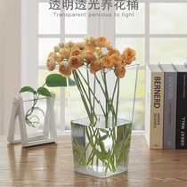 Transparent acrylic Acrylic Woke Flower Barrel Flower Shop Special Home Flowers Beekeeping Buckets Plastic High Barrel Loaded With Flower Flower Arrangements