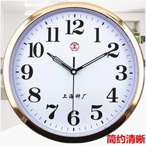Shanghai Clock Factory Clock Watch Living Room Bedroom Household Wall Clock Modern Simple Quartz Clock Round Wall Wall Clock
