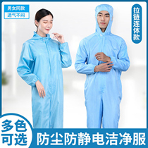 Xinjiang dust-proof clothes conjoined working clothes female outwear dust-free static clothes suit Lauprotect spray paint protective clothing male
