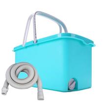 Home Rectangular Strap Sewer Mop Bucket Wash Ground Tug Sponge Mop Bucket Bucket Mopping Bucket One Drag Net Thickened Single Barrel
