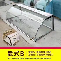 Transparent glass cover fried chicken table top insulation table hamburger tempered glass cover arc glass cover custom sales table