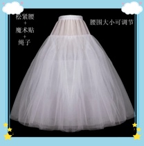 Marriage plus dress bride Lolita wedding dress show boneless four layers of soft dress adjustable dance skirt